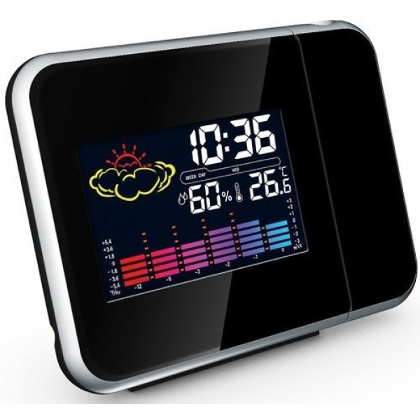 Weerstation / wekker met tijdprojectie