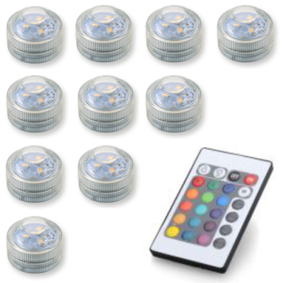 10 kleur-veranderende led lampjes met afstandsbediening
