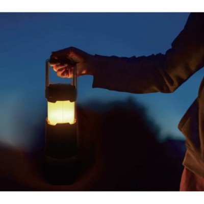 Luxe campinglamp 2 in 1 flame-effect