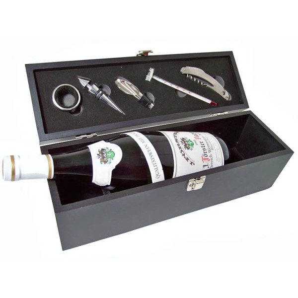 Luxe 5 delige houten wijn set