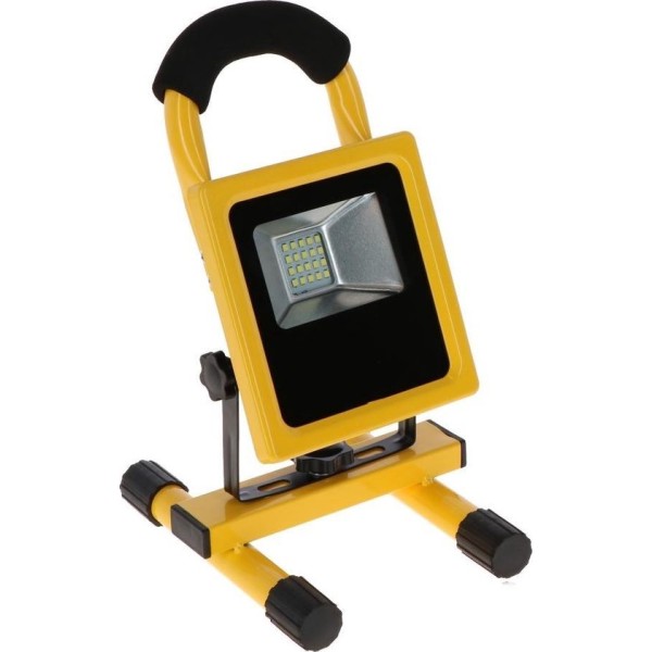 Led Bouwlamp / Straler 10 Watt oplaadbaar IP65
