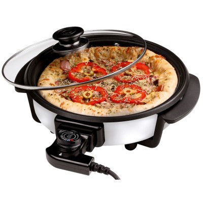 Cuisinier Deluxe Pizzapan met glazen deksel (30cm of 40 cm)