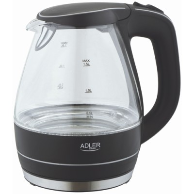 Prachtige led glazen waterkoker 