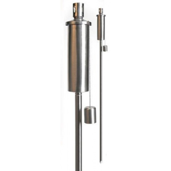 RVS tuinfakkel 120 cm hoog