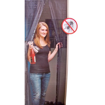 Vliegengordijn met met magnetische sluiting