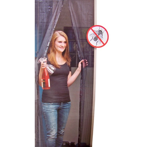 Vliegengordijn met met magnetische sluiting