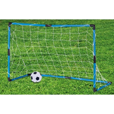 Draagbaar voetbaldoel met bal