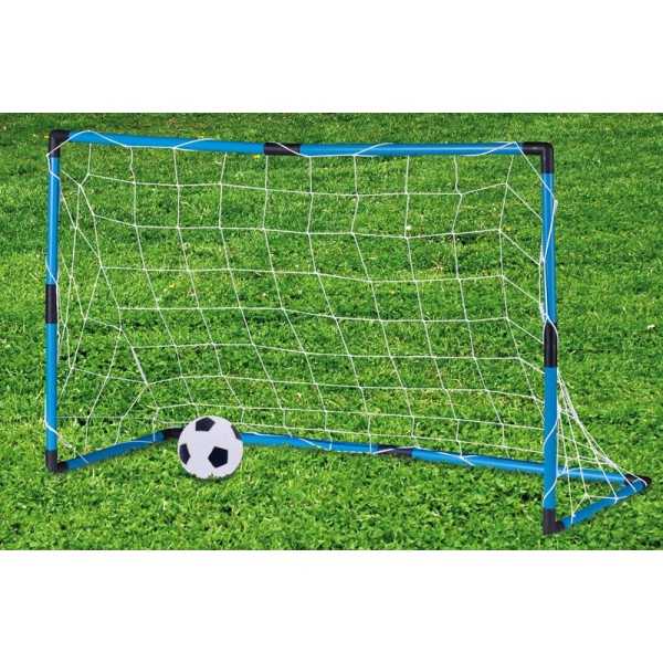 Draagbaar voetbaldoel met bal