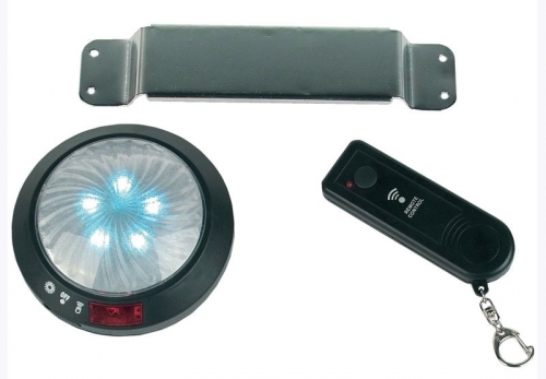Een 12 cm LED lamp met 5 LED's en ab Een 12 cm LED lamp met 5 LED's en ab