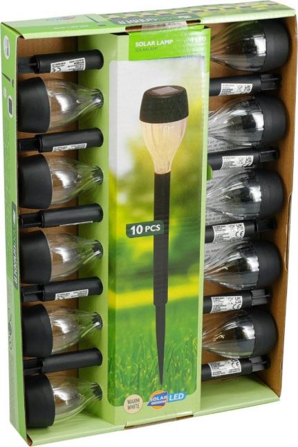 Solar Tuinlamp LED - 10 stuks