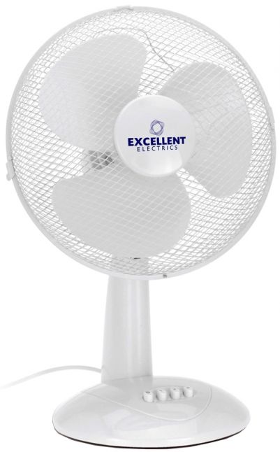 Ventilator tafelmodel wit 30cm