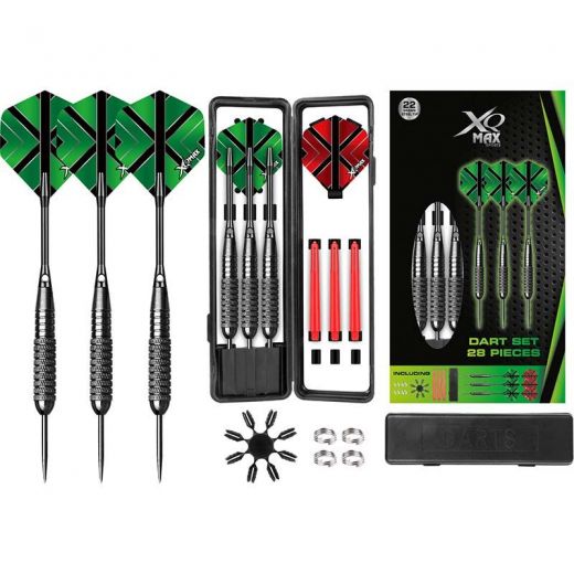 XQ Max Dartset - 3x 22 gram Steeltip - 28pcs