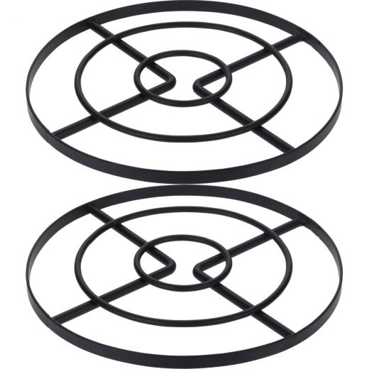 2x Pannenonderzetter - Ø 23 cm - Staal