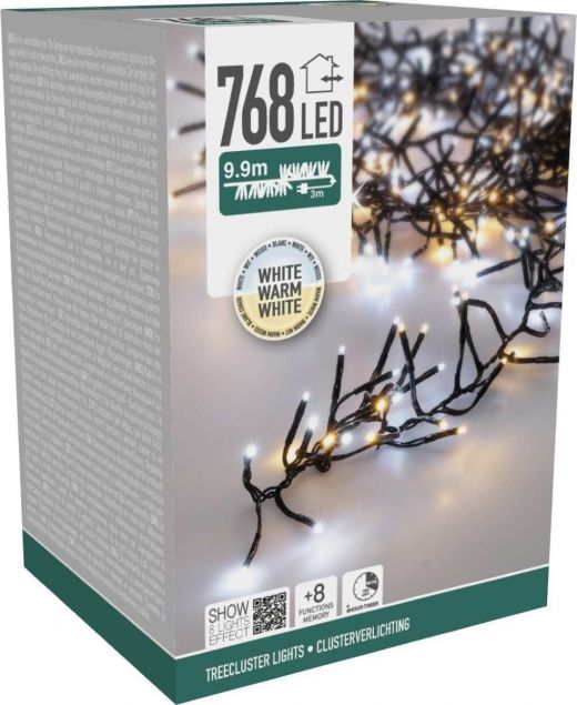 Treecluster Kerstboomverlichting - 768led - TwoTone 