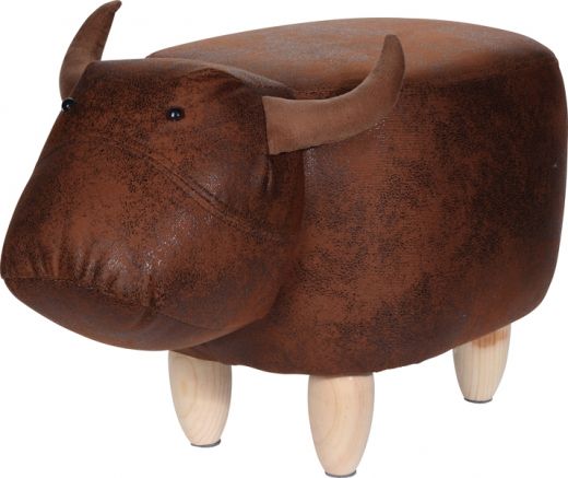 Poef stier - voetenbank