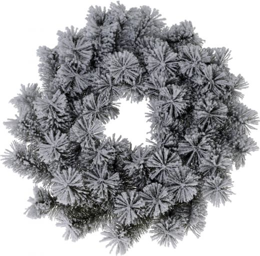 Kerstkrans met sneeuw - 40 cm