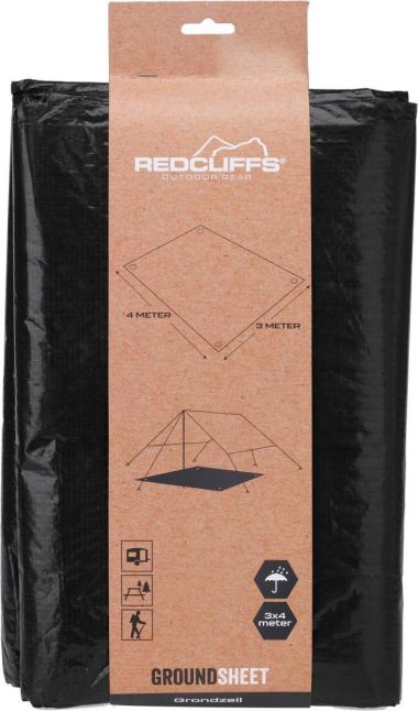 Grondzeil 3x4 Meter - Zwart