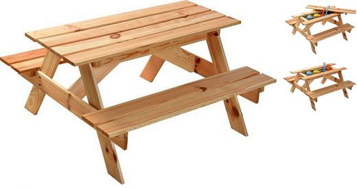 Kinder Picknicktafel - 90x85x46cm