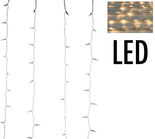 Gordijnverlichting - 320LED - 100x200cm - warm wit