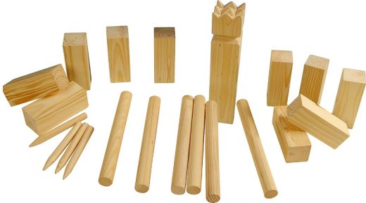 Kubb spelset - groot -hout