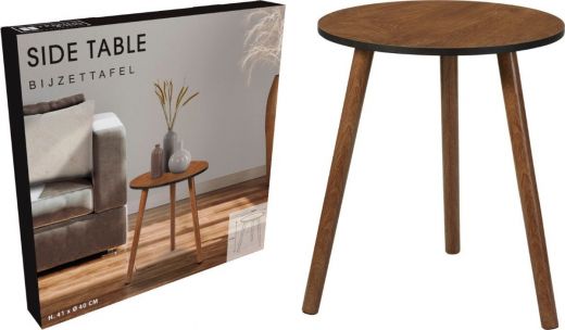 Bijzettafel Walnoot - 40cm