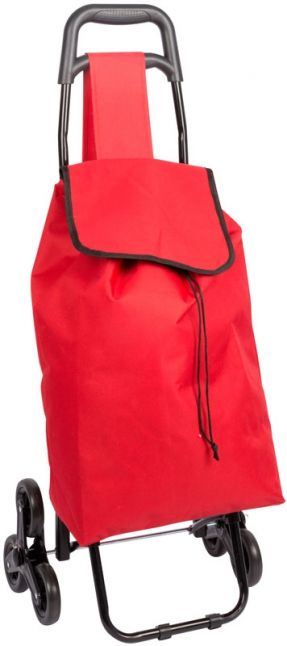 Boodschappentrolley - Handige Trappenloper - rood