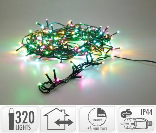 LED Verlichting 320 LED - 24 Meter - Kerst - Festival