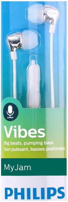 Philips SHE3705WT/00 Vibes In-ear oordopjes met microfoon wit