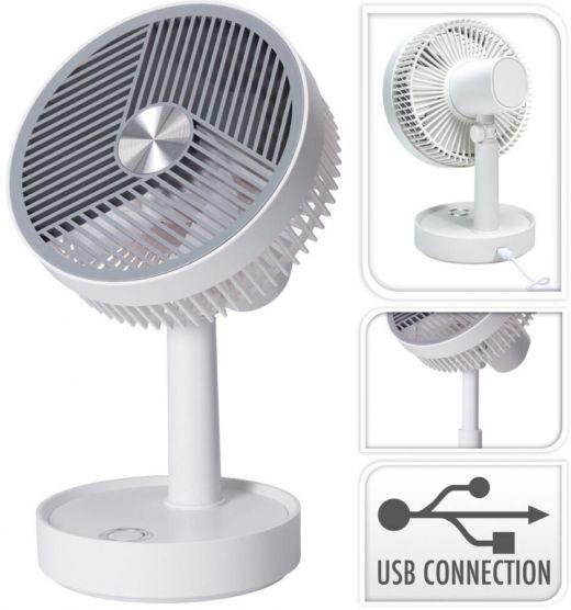 Tafelventilator - Oplaadbaar - USB
