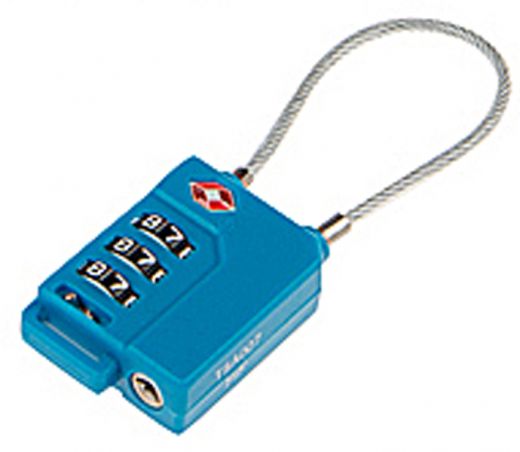 Leonardo TSA-kabelslot met 3-cijfer combinatie