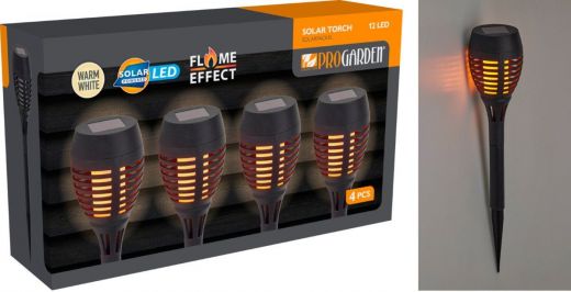 Solar Tuinfakkels - 4 stuks