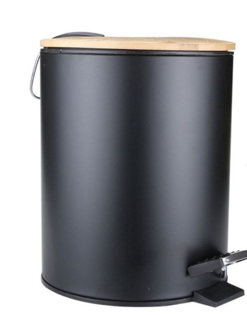 Ceruzo Prullenbak - 5 Liter - Zwart 