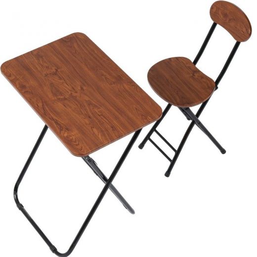 Ceruzo Klaptafel met Stoel - Bruin