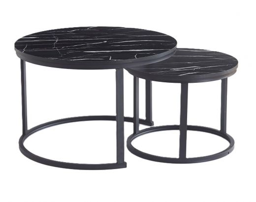 Ceruzo Bijzettafels Ohio - zwart