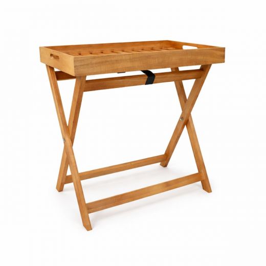 Bijzet tuintafel Malibu - Inklapbaar met afneembaar Dienblad