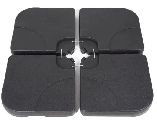 Ceruzo Parasoltegels - Vulbaar tot 80 kg - 4 Tegels - voor Kruisvoet