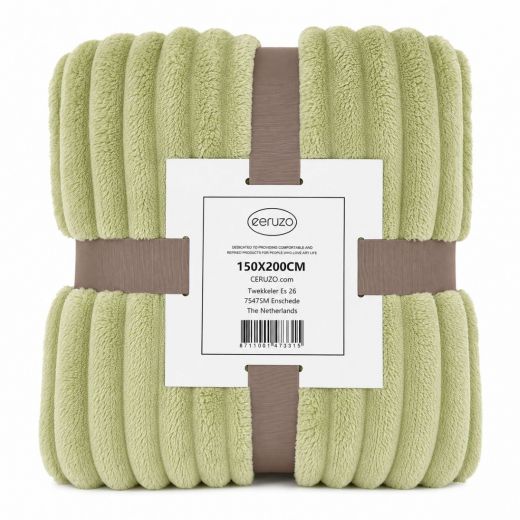 Ceruzo Fleece deken - 150x200 cm - groen