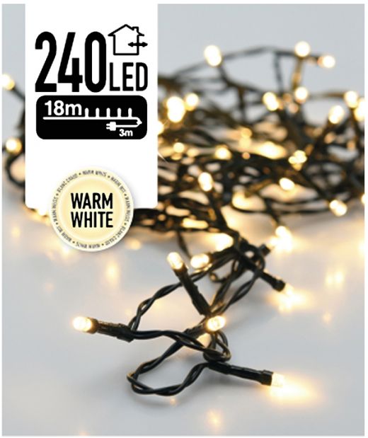 LED-verlichting 240 LED's 18 meter warm wit