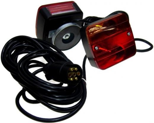 Magnetische verlichtingsset aanhanger / fietsdrager / caravan