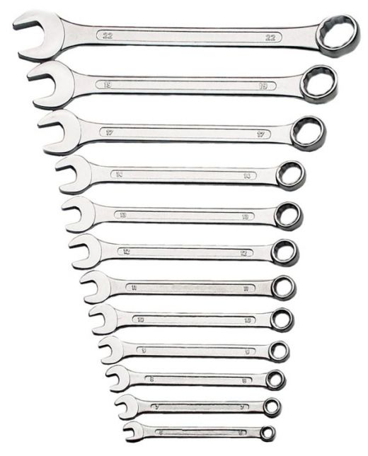 Brüder Mannesmann  Steek-ringsleutelset (12 dlg)