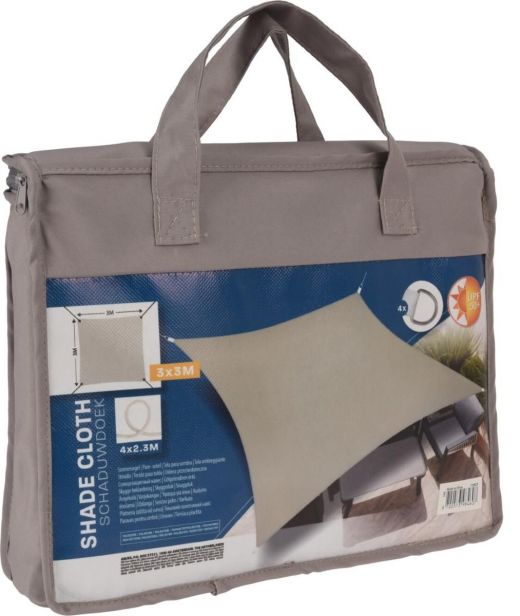 Schaduwdoek 300x300 Taupe