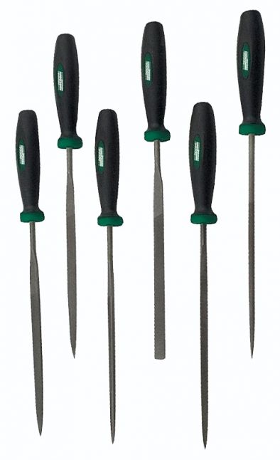 Brüder Mannesmann Sleutelvijlen (set van 6 stuks) in koffer