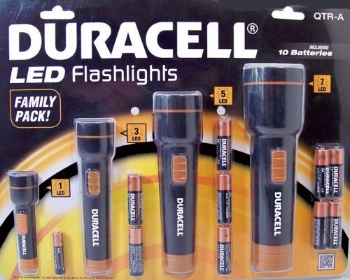 Duracell LED zaklampen (set van 4) met batterijen 