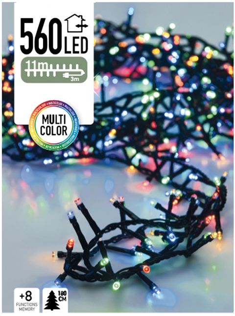 Micro Cluster 560 LED's 11 meter multicolor