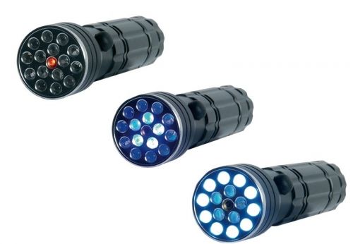 Multifunctionele 3-in-1 LED zaklamp met laserpointer 