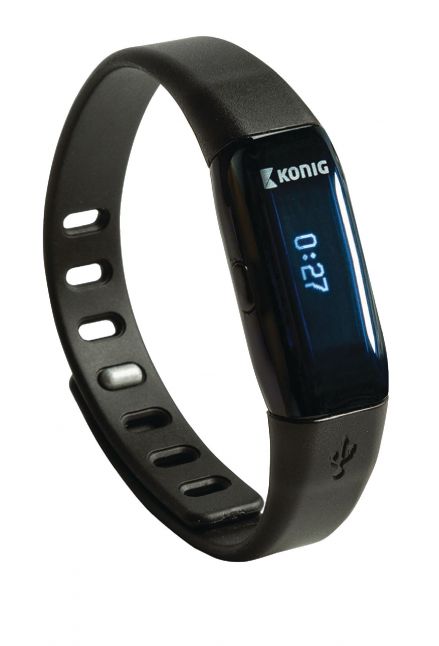 Bewegingsmeter Sport Armband Bluetooth 4.0 Zwart met gratis app