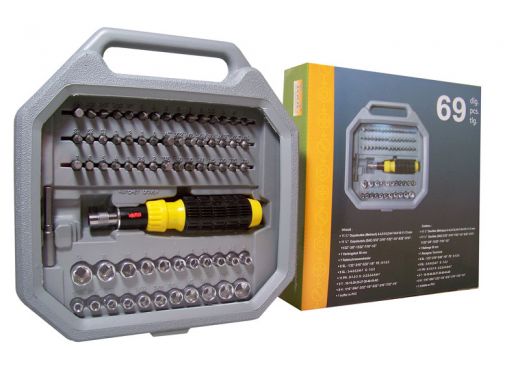 Tool-Performance Dopsleutel- en bitset (69 delig)