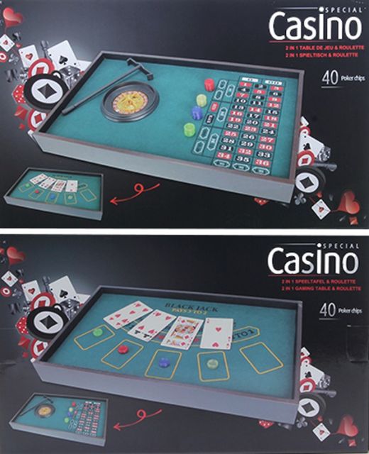 Casino Roulette & Speeltafel (2-in-1)