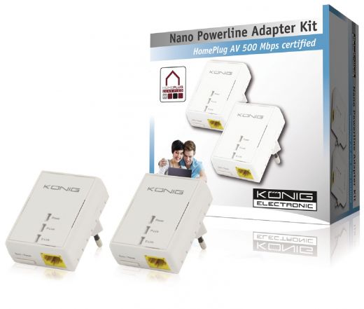 Nano powerline adapter set 500 Mbps