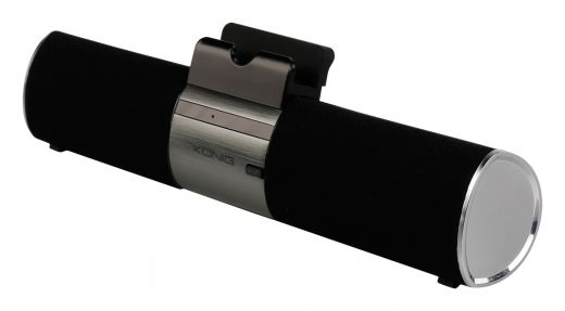 Draagbare luidspreker met Bluetooth handsfree houder zwart